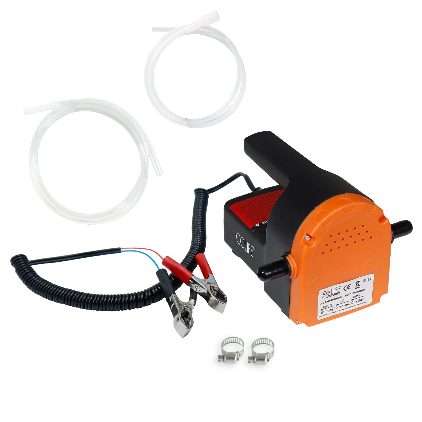 CCLIFE Tragbare Ölabsaugpumpe Dieselpumpe 12V 60W Kraftstoffpumpen Ölpumpe Absaugpumpe für Motoröl und Diesel zum Auto CCLIFE Tragbare Ölabsaugpumpe Dieselpumpe 12V 60W Kraftstoffpumpen Ölpumpe Absaugpumpe für Motoröl und Diesel zum Auto von CCLIFE