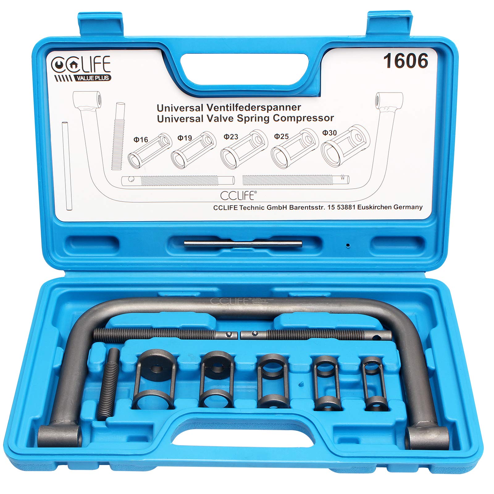 CCLIFE 10tlg Universal Ventilfederspanner Ventilfeder Spanner Satz Ventil Montage Kompressor Kit Werkzeug CCLIFE 10tlg Universal Ventilfederspanner Ventilfeder Spanner Satz Ventil Montage Kompressor Kit Werkzeug von CCLIFE