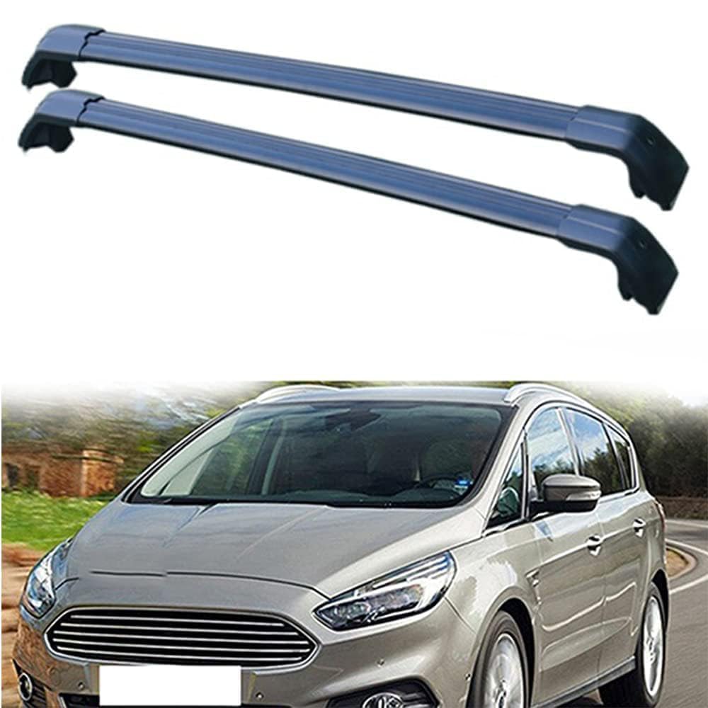2 Stück für Ford S-MAX 2015-2020 Aluminium Dachträger Relingträger,Dachgepäckträger Alu Relingträger,B 2 Stück für Ford S-MAX 2015-2020 Aluminium Dachträger Relingträger,Dachgepäckträger Alu Relingträger,B von CCLXWY
