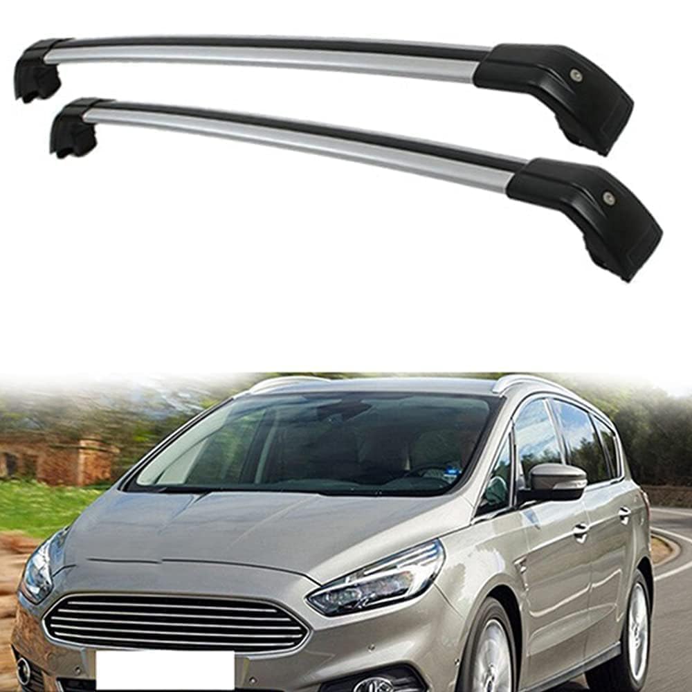 2 Stück für Ford S-MAX 2015-2020 Aluminium Dachträger Relingträger,Dachgepäckträger Alu Relingträger,C 2 Stück für Ford S-MAX 2015-2020 Aluminium Dachträger Relingträger,Dachgepäckträger Alu Relingträger,C von CCLXWY