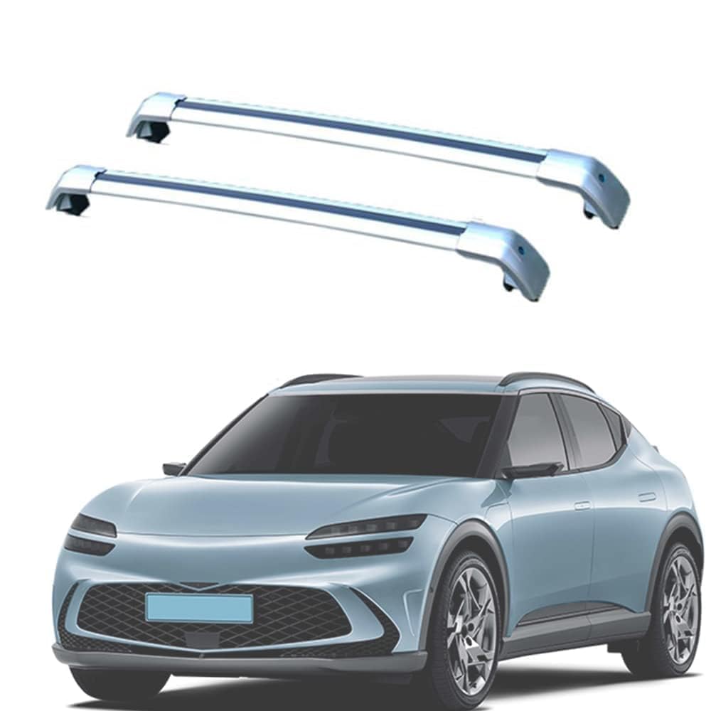 2 Stück für Genesis GV60 2021-2023 Aluminium Dachträger Relingträger,Dachgepäckträger Alu Relingträger,A 2 Stück für Genesis GV60 2021-2023 Aluminium Dachträger Relingträger,Dachgepäckträger Alu Relingträger,A von CCLXWY
