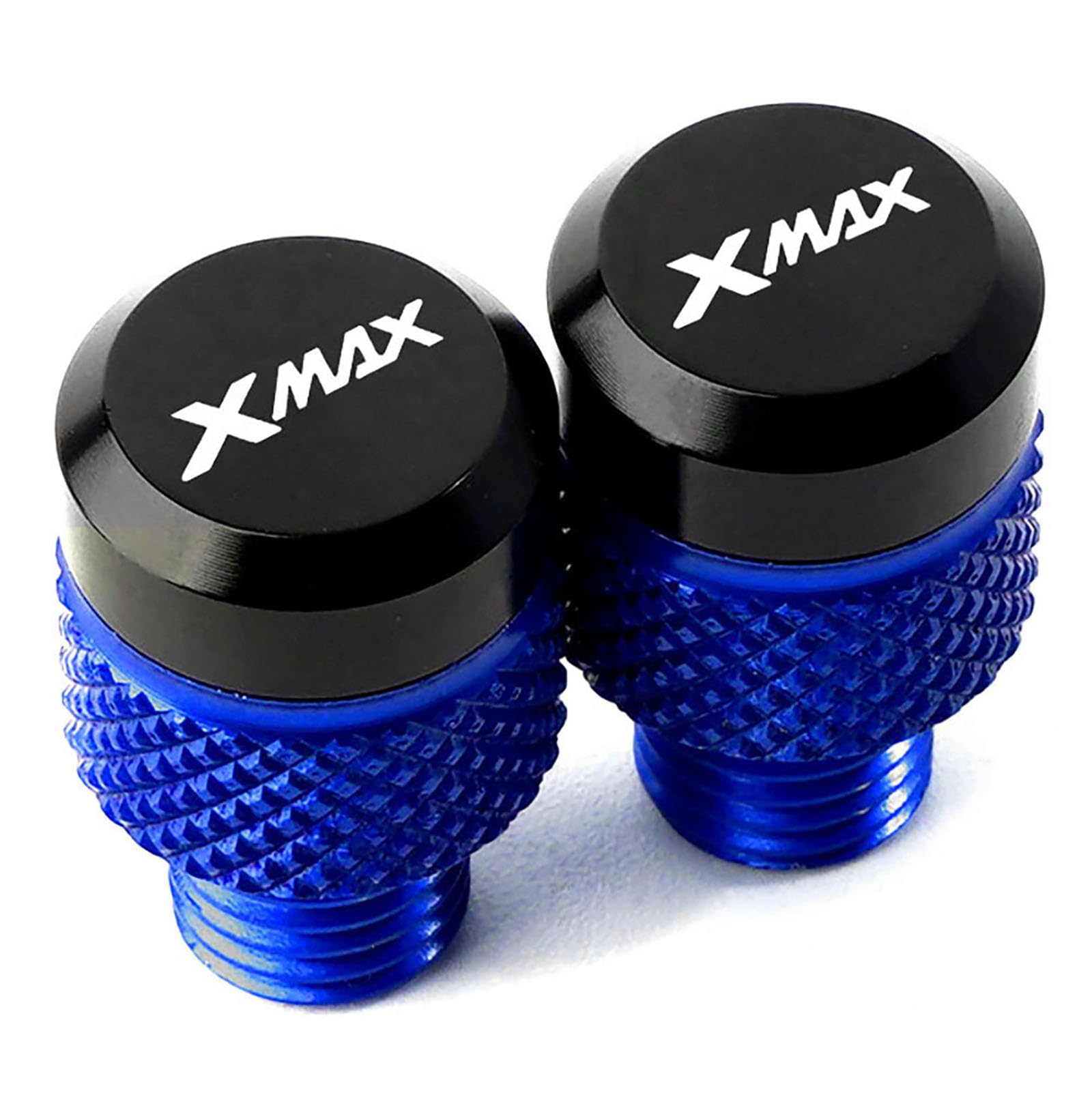CCYYMOWOK 2 Stück M10 x 1,25 CNC-Spiegellochstopfen für Yamaha XMAX 300 250 400 Xmax300 Xmax250 XMAX400 (blau) von CCYYMOWOK