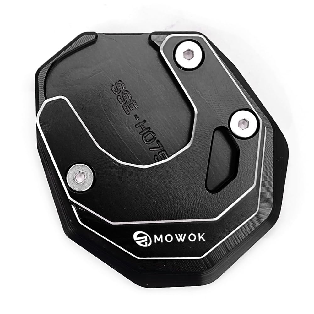MOWOK Motorrad Zubehör Für NC750X NC 750 X XADV 750 X-ADV 2021 2022 2023 2024 2025 Ständer Seitenständer Vergrößern Verlängerungspad Stützpolster Schwarz (2021-2025) von CCYYMOWOK