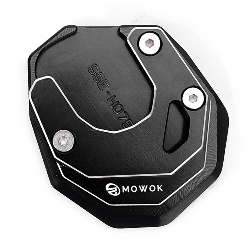 MOWOK Motorrad Zubehör Für NC750X NC 750 X XADV 750 X-ADV 2021 2022 2023 2024 2025 Ständer Seitenständer Vergrößern Verlängerungspad Stützpolster Schwarz (2021-2025) von CCYYMOWOK