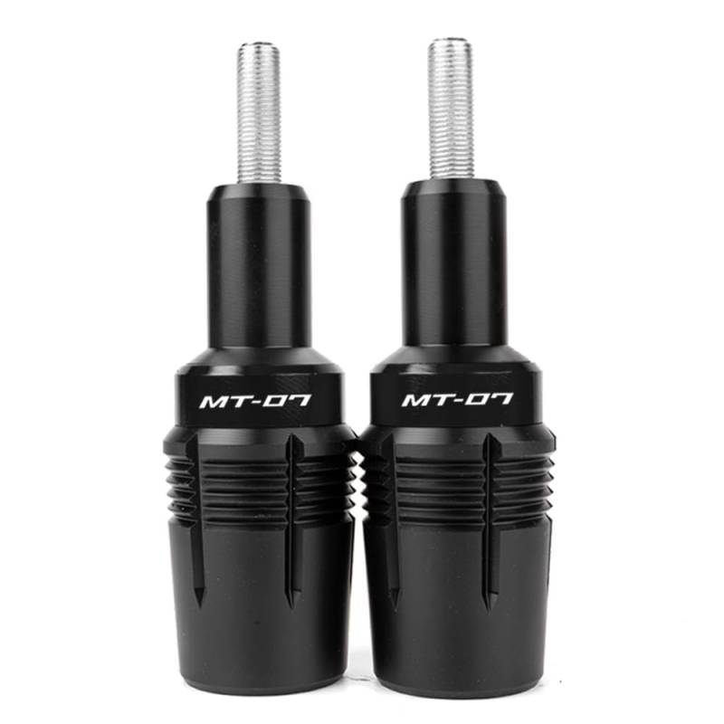 MOWOK Motorrad Zubehör für MT07 FZ07 MT-07 Tracer 700/7/GT 2014-2021 2022 2023 2024 2025 MT07 MT 07 Sturzpads Rahmenschutz Fallschutz Rahmen Schieber Sturzschutz Crashpads Protektoren (Schwarz) von CCYYMOWOK