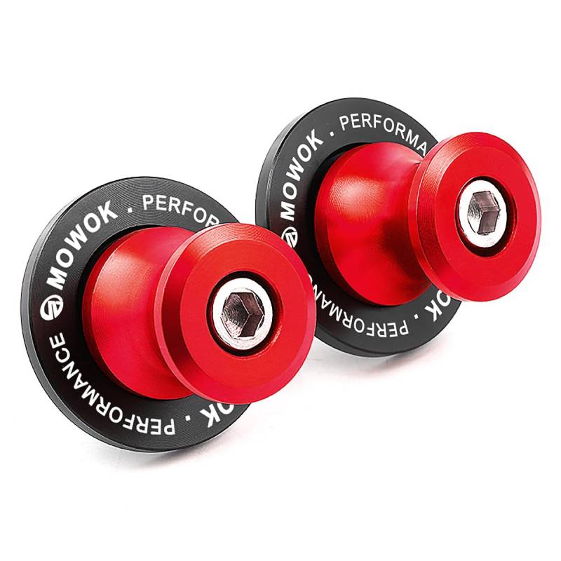 M6 Diabolos Ständeraufnahme Bobbins Montageständer Schwingen für Mortorrad Zubehör für MT 09 10 25 R7 R6 R9 FZ1 FZ6 FZ8 TRACER 7 9 GT XSR900 Tenere 700 Benelli TRK 502 702 X Aprilia RS660 RSV4 (Rot) von CCYYMOWOK