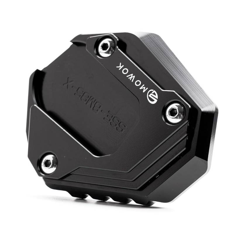 Motorrad Seitenständer Verlängerungsplatte für F750GS F850GS Adventure F 750 GS ADV F850 GSA 2018-2021 2022 2023 F800GS F 800 GS F 800GS 2024 2025 Zubehör gs850 GSAdventure (Schwarz) von CCYYMOWOK