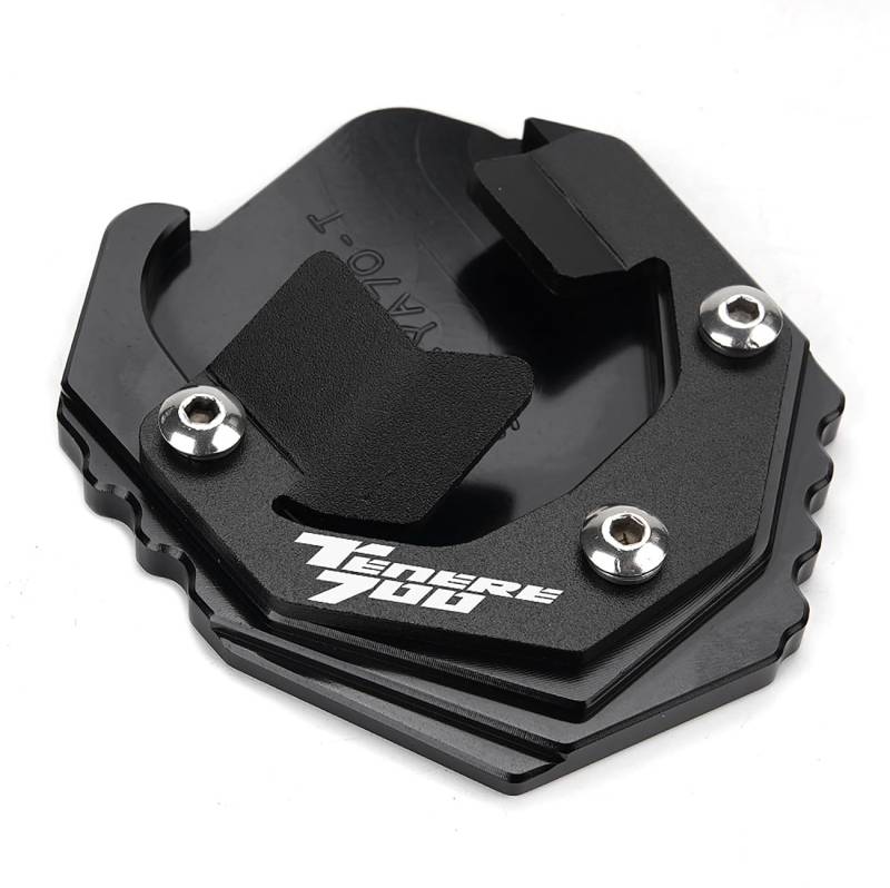 Motorradständer Seitenständer Verlängerung Stützpolster für YAMAHA TENERE 700 Tenere700 T7 TÉNÉRÉ 700 XTZ 700 2019-2022 2023 Zubehör (schwarz) von CCYYMOWOK