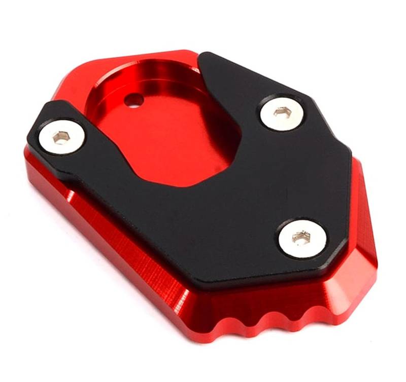 Motorrad Zubehör Seitenständer Vergrößerungsplatte für Kawasaki ER-6N ER6F Z650 Z900 Z900RS Z1000 Z1000SX Z800 NINJA 650 1000 Ninja1000sx Motorradständer Verlängerungspad aus CNC-Aluminium (Rot) von CCYYMOWOK