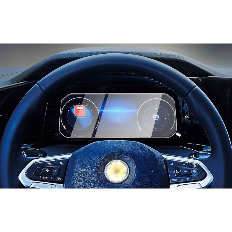 CDEFG Golf 8 GTI GTD GTE 2020-2022 2023 Schutzfolie Auto Navigation Glas 9H Kratzfest Folie Kompatibel mit VW Golf 8 10,25 Zoll GPS Transparent Displayschutzfolie von CDEFG