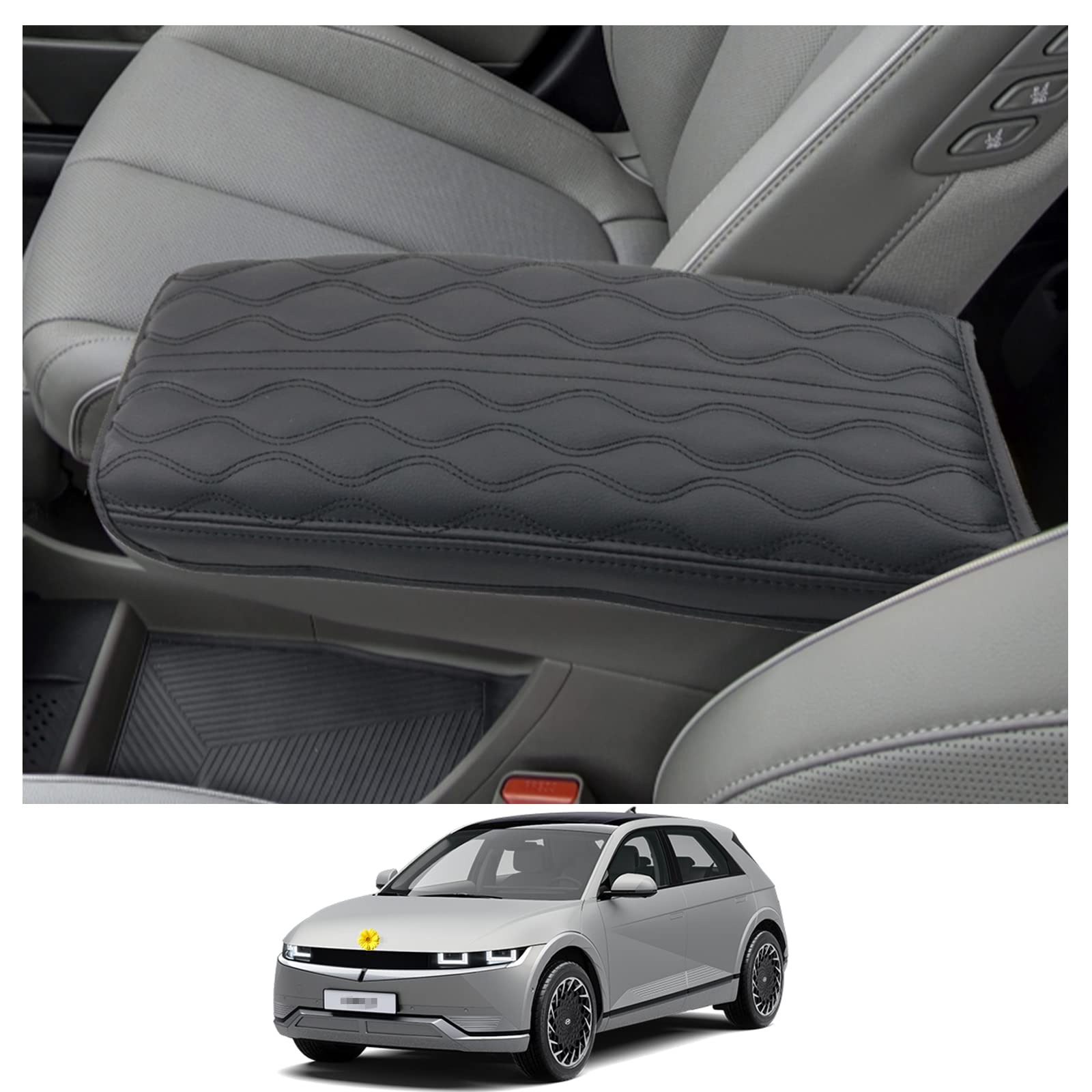 CDEFG Kompatibel mit Hyundai Ioniq 5 2021-2023 2024 Mittelarmlehne Armlehnen Deckel Abdeckung Kratzschutz Mittelkonsole Kunstleder Ioniq 5 Armlehne Box Center Console Schutzhülle Ioniq 5 2024 Zubehör CDEFG Kompatibel mit Hyundai Ioniq 5 2021-2023 2024 Mittelarmlehne Armlehnen Deckel Abdeckung Kratzschutz Mittelkonsole Kunstleder Ioniq 5 Armlehne Box Center Console Schutzhülle Ioniq 5 2024 Zubehör von CDEFG