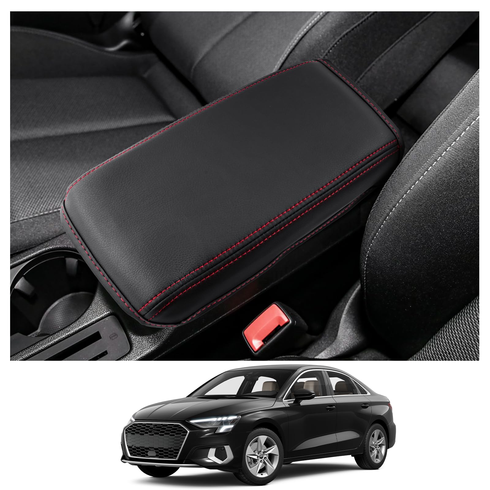 CDEFG Kompatibel mit Audi A3 8Y 2021-2023 2024 2025 Mittelarmlehne Armlehnen Deckel Abdeckung Kratzschutz Mittelkonsole Kunstleder Armlehne Box Cover Auto A3 2024 Zubehör CDEFG Kompatibel mit Audi A3 8Y 2021-2023 2024 2025 Mittelarmlehne Armlehnen Deckel Abdeckung Kratzschutz Mittelkonsole Kunstleder Armlehne Box Cover Auto A3 2024 Zubehör von CDEFG