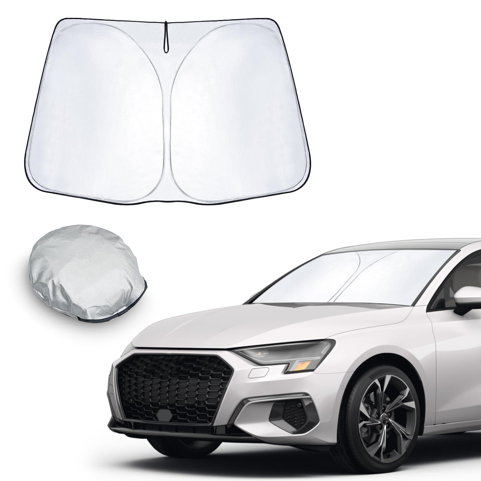 CDEFG Kompatibel mit Audi A3 8Y 8V 2013-2024 2025 Sonnenschutz Abdeckungen Frontscheibe Sonnenschirm Die Vordere Schallwand Windschutzscheibe Auto Sonnenblende A3 8Y 2024 Zubehör CDEFG Kompatibel mit Audi A3 8Y 8V 2013-2024 2025 Sonnenschutz Abdeckungen Frontscheibe Sonnenschirm Die Vordere Schallwand Windschutzscheibe Auto Sonnenblende A3 8Y 2024 Zubehör von CDEFG