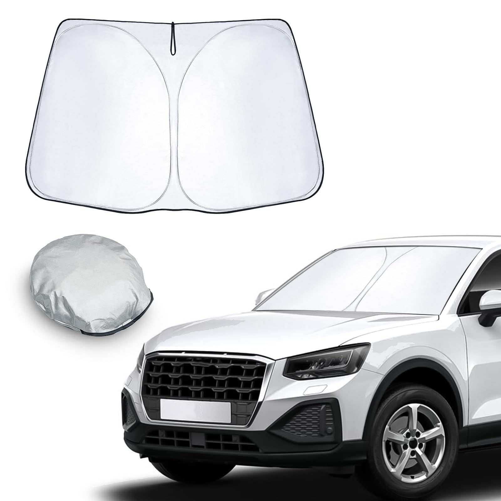 CDEFG Kompatibel mit Audi Q2 2016-2023 2024 Sonnenschutz Abdeckungen Frontscheibe Sonnenschirm Die Vordere Schallwand Windschutzscheibe Auto Sonnenblende Q2 2024 Zubehör CDEFG Kompatibel mit Audi Q2 2016-2023 2024 Sonnenschutz Abdeckungen Frontscheibe Sonnenschirm Die Vordere Schallwand Windschutzscheibe Auto Sonnenblende Q2 2024 Zubehör von CDEFG