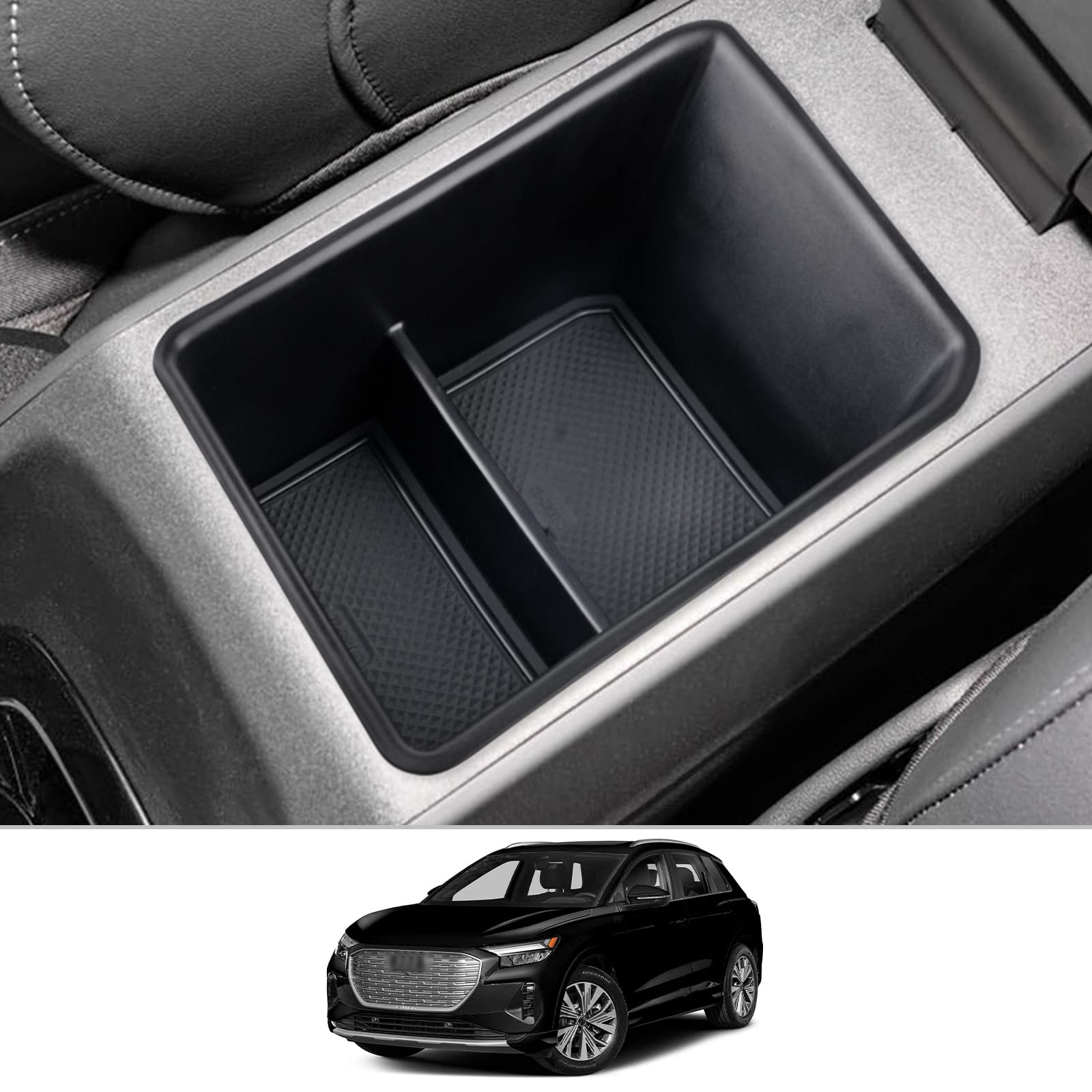 CDEFG Kompatibel mit Q4 Q5 Etron 2021 2022 2023 Mittelkonsole Organizer Q4 Q5 E-tron Aufbewahrungsbox Auto Center Console Tray Q4 Sportback etron 2023 Zubehör (ohne Löcher und Münzbox Schwarz) CDEFG Kompatibel mit Q4 Q5 Etron 2021 2022 2023 Mittelkonsole Organizer Q4 Q5 E-tron Aufbewahrungsbox Auto Center Console Tray Q4 Sportback etron 2023 Zubehör (ohne Löcher und Münzbox Schwarz) von CDEFG