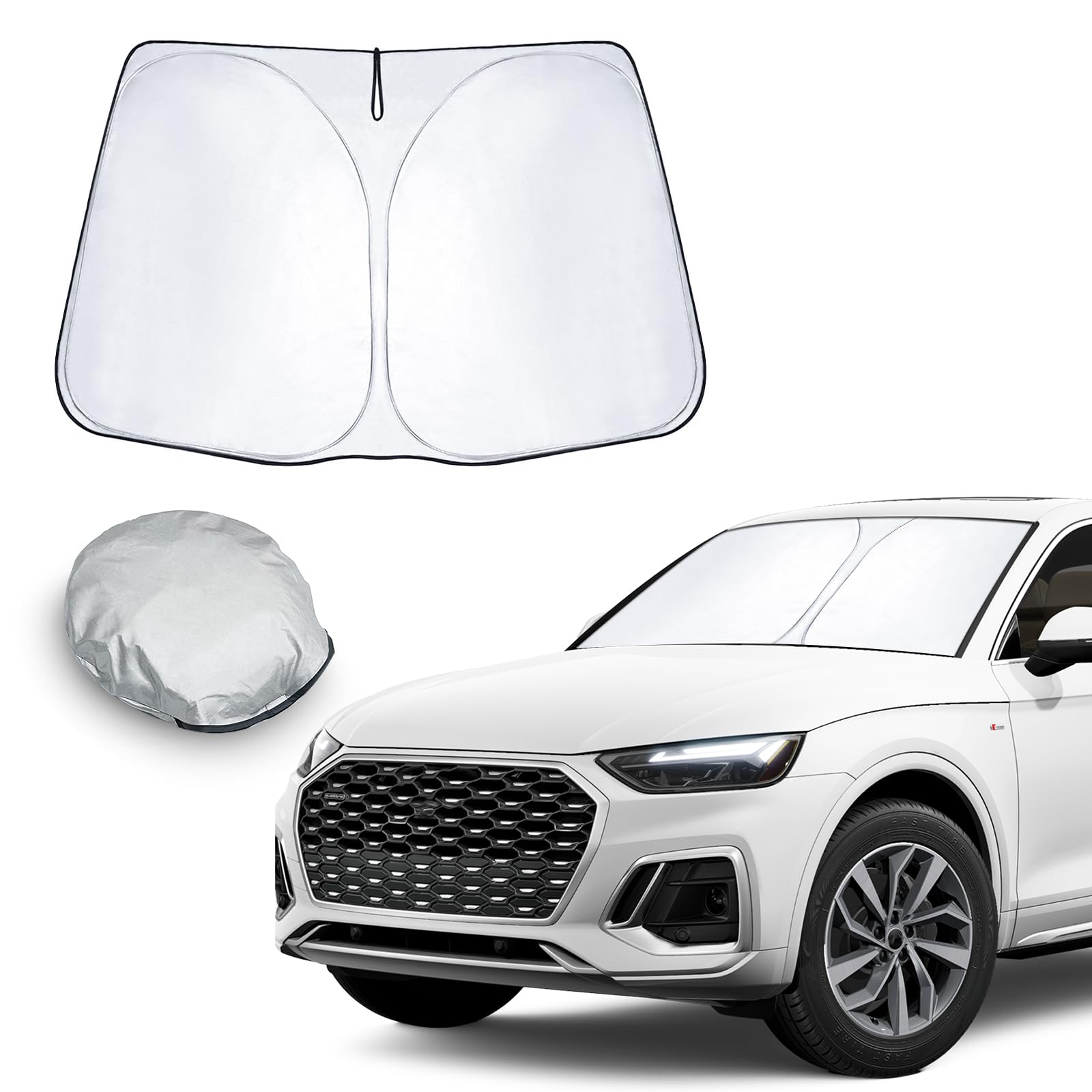 CDEFG Kompatibel mit Audi Q5 FY 2017-2025 / Q5 8R 2009-2016 Sonnenschutz Abdeckungen Frontscheibe Sonnenschirm Die Vordere Schallwand Windschutzscheibe Auto Sonnenblende Q5 FY Zubehör CDEFG Kompatibel mit Audi Q5 FY 2017-2025 / Q5 8R 2009-2016 Sonnenschutz Abdeckungen Frontscheibe Sonnenschirm Die Vordere Schallwand Windschutzscheibe Auto Sonnenblende Q5 FY Zubehör von CDEFG
