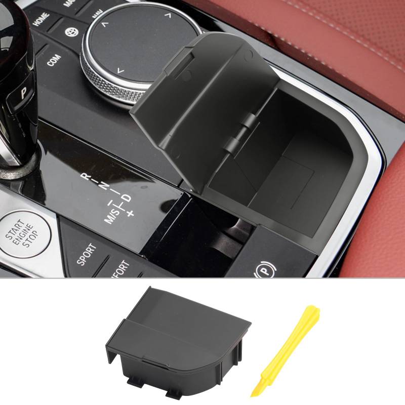 CDEFG Kompatibel mit BMW 1er 3er 4er X3 X4 X5 X6 X7 F40 F44 G20 G21 G22 G23 G24 G26 G01 G02 G07 G80 G82 I4 I3 2023 2024 Mittelkonsole Organizer Versteckte Aufbewahrungsbox Zubehör von CDEFG
