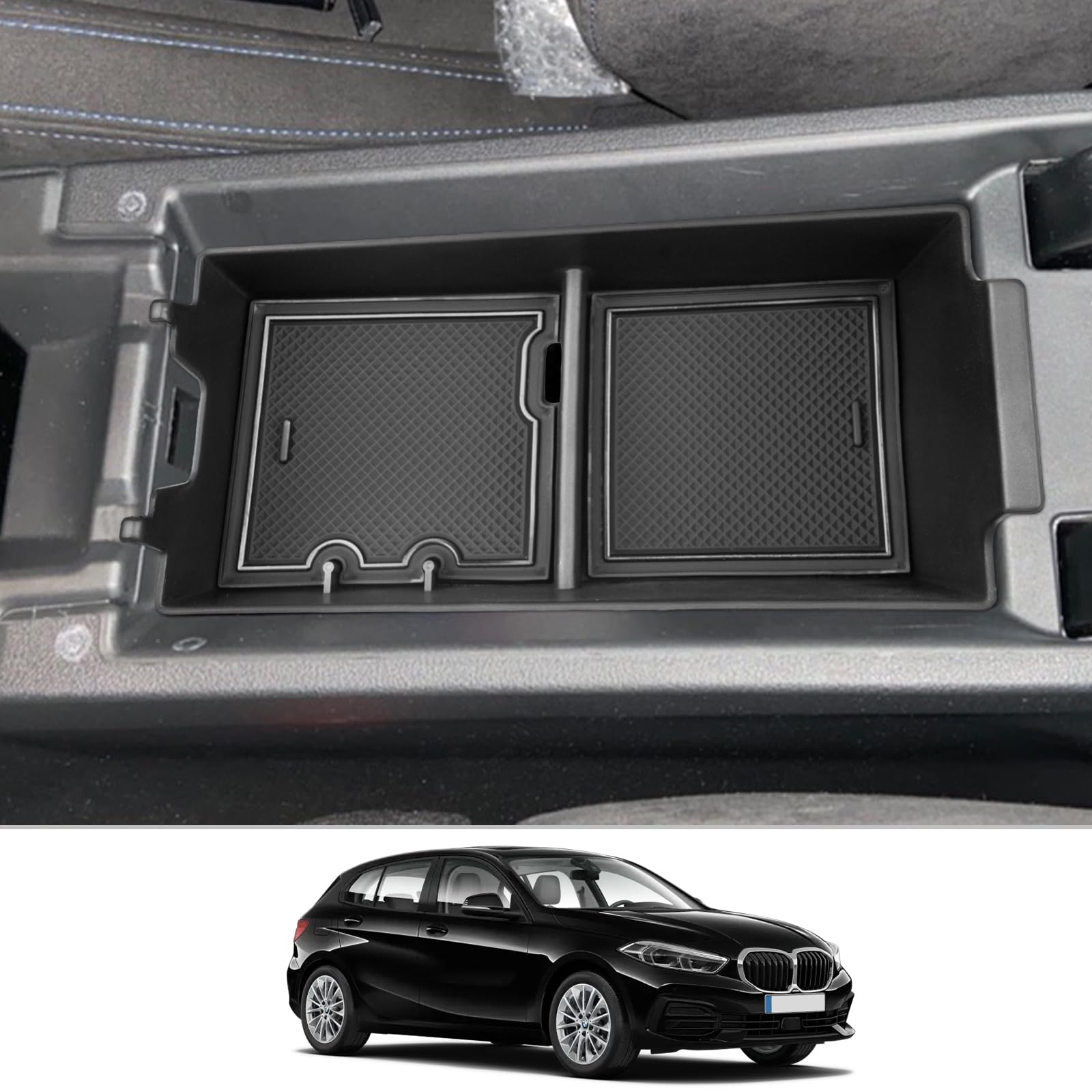 CDEFG Kompatibel mit BMW 1er F40 118i/ 2er F44 Gran Coupe 2019-2022 2023 Mittelkonsole Handschuhfach Armlehne Multifunktionaler Aufbewahrungsbox Auto Center Console Organizer Tray Zubehör CDEFG Kompatibel mit BMW 1er F40 118i/ 2er F44 Gran Coupe 2019-2022 2023 Mittelkonsole Handschuhfach Armlehne Multifunktionaler Aufbewahrungsbox Auto Center Console Organizer Tray Zubehör von CDEFG