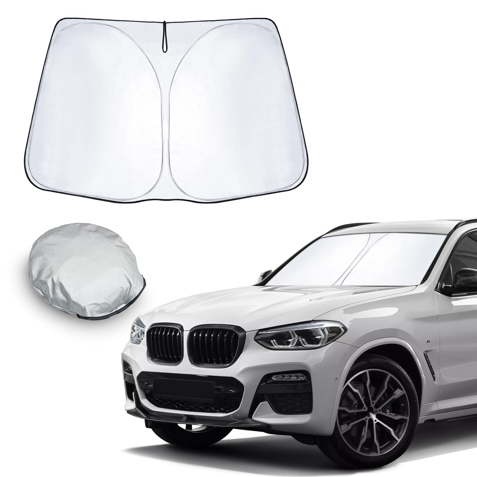 CDEFG Kompatibel mit BMW X3 G01 2017-2023 2024 / IX3 2020-2024 Sonnenschutz Abdeckungen Frontscheibe Sonnenschirm Die Vordere Schallwand Windschutzscheibe Auto Sonnenblende X3 IX3 2023 Zubehör CDEFG Kompatibel mit BMW X3 G01 2017-2023 2024 / IX3 2020-2024 Sonnenschutz Abdeckungen Frontscheibe Sonnenschirm Die Vordere Schallwand Windschutzscheibe Auto Sonnenblende X3 IX3 2023 Zubehör von CDEFG