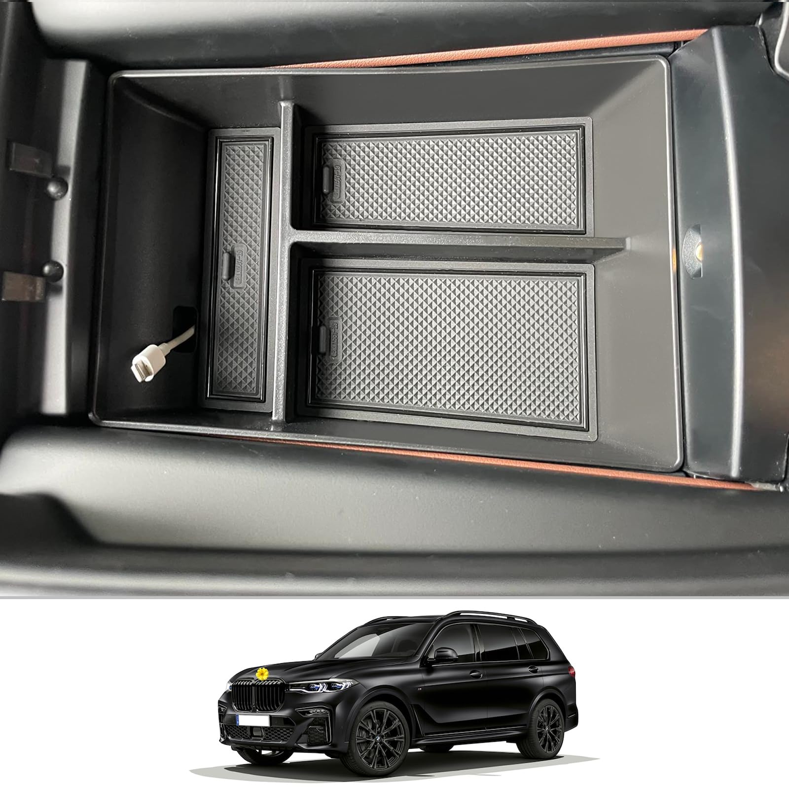 CDEFG Kompatibel mit BMW X5 G05 X6 G06 X7 G07 2019-2023 2024 2025, Mittelkonsole Armlehne Organizer Armlehnen Aufbewahrungsbox Handschuhfach Aufbewahrung Auto Center Console Tray Innenraum Zubehör CDEFG Kompatibel mit BMW X5 G05 X6 G06 X7 G07 2019-2023 2024 2025, Mittelkonsole Armlehne Organizer Armlehnen Aufbewahrungsbox Handschuhfach Aufbewahrung Auto Center Console Tray Innenraum Zubehör von CDEFG