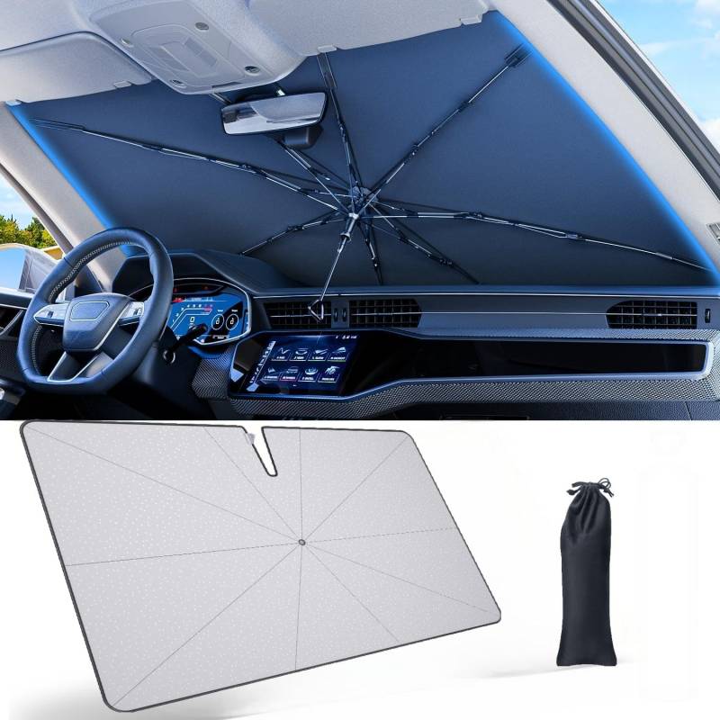 CDEFG Kompatibel mit Cupra Born 2022-2024 2025 Sonnenschutz Abdeckungen Frontscheibe Sonnenschirm Die Vordere Schallwand Windschutzscheibe Auto Sonnenblende V1 V2 V3 e-Boost Zubehör von CDEFG