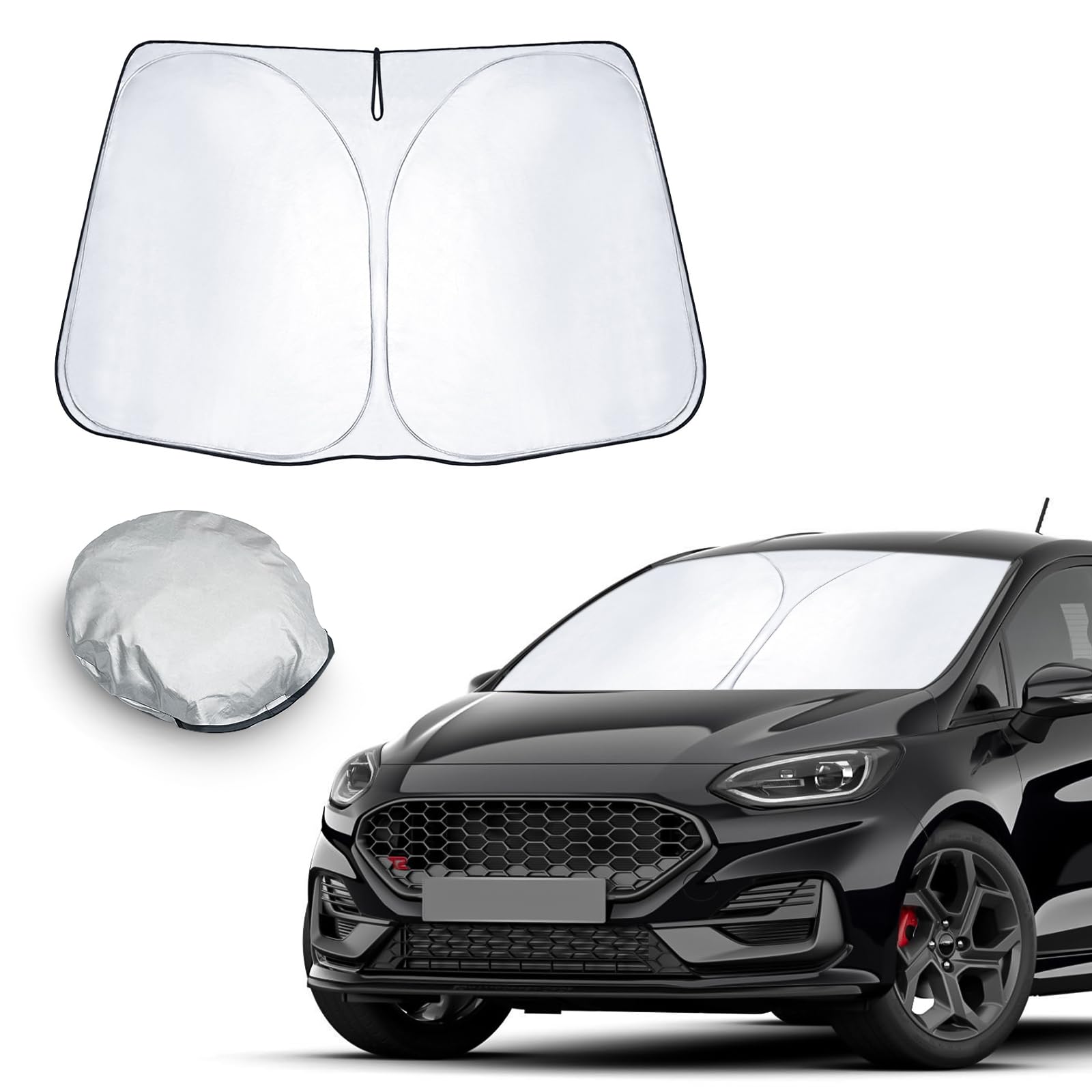 CDEFG Kompatibel mit Ford Fiesta MK8 ST 2017-2023 2024 Sonnenschutz Abdeckungen Frontscheibe Sonnenschirm Die Vordere Schallwand Windschutzscheibe Auto Sonnenblende Fiesta MK8 Zubehör CDEFG Kompatibel mit Ford Fiesta MK8 ST 2017-2023 2024 Sonnenschutz Abdeckungen Frontscheibe Sonnenschirm Die Vordere Schallwand Windschutzscheibe Auto Sonnenblende Fiesta MK8 Zubehör von CDEFG