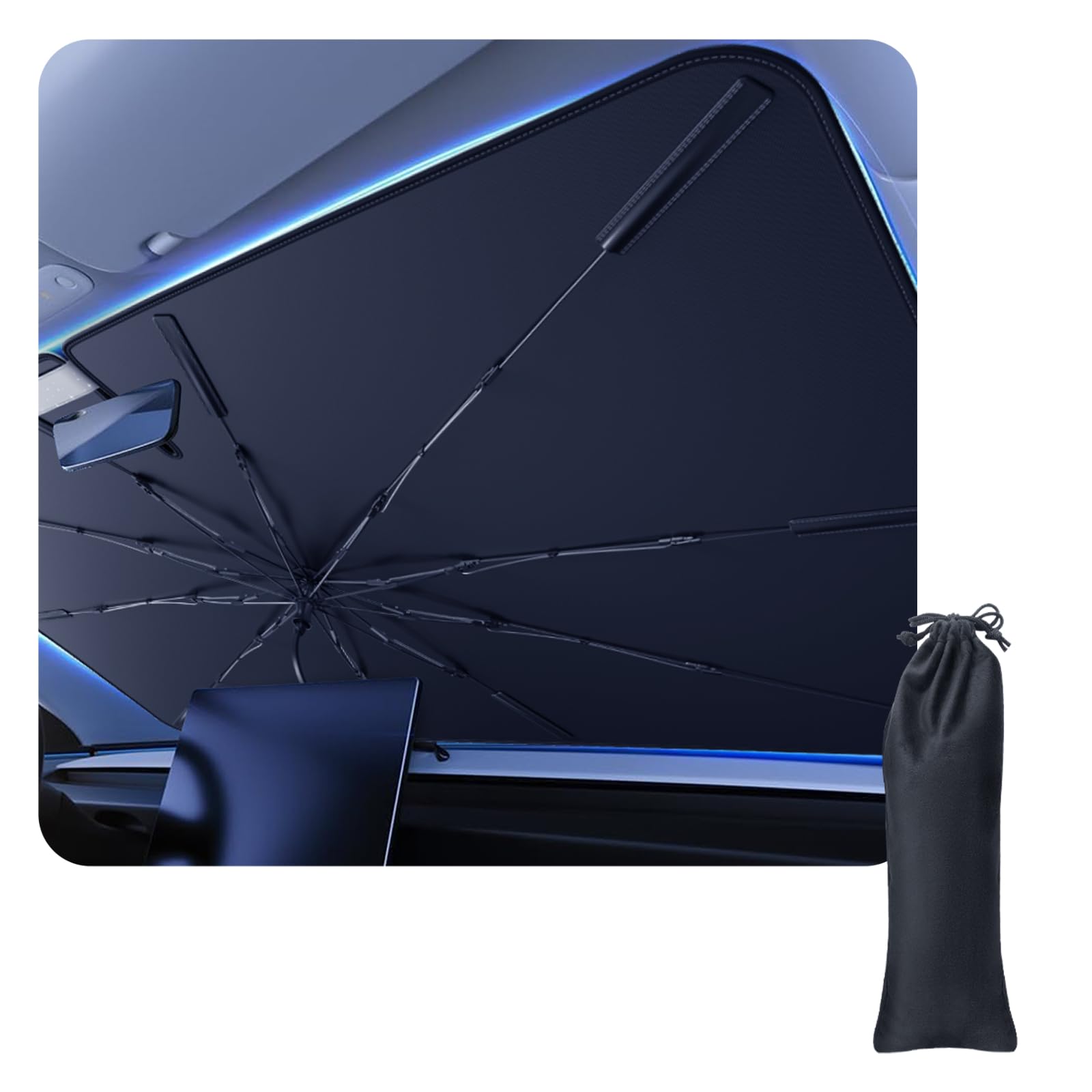 CDEFG Kompatibel mit Ford Puma 2020-2024 2025 ST Sonnenschutz Abdeckungen Frontscheibe Sonnenschirm Die Vordere Schallwand Windschutzscheibe Auto Sonnenblende Zubehör CDEFG Kompatibel mit Ford Puma 2020-2024 2025 ST Sonnenschutz Abdeckungen Frontscheibe Sonnenschirm Die Vordere Schallwand Windschutzscheibe Auto Sonnenblende Zubehör von CDEFG