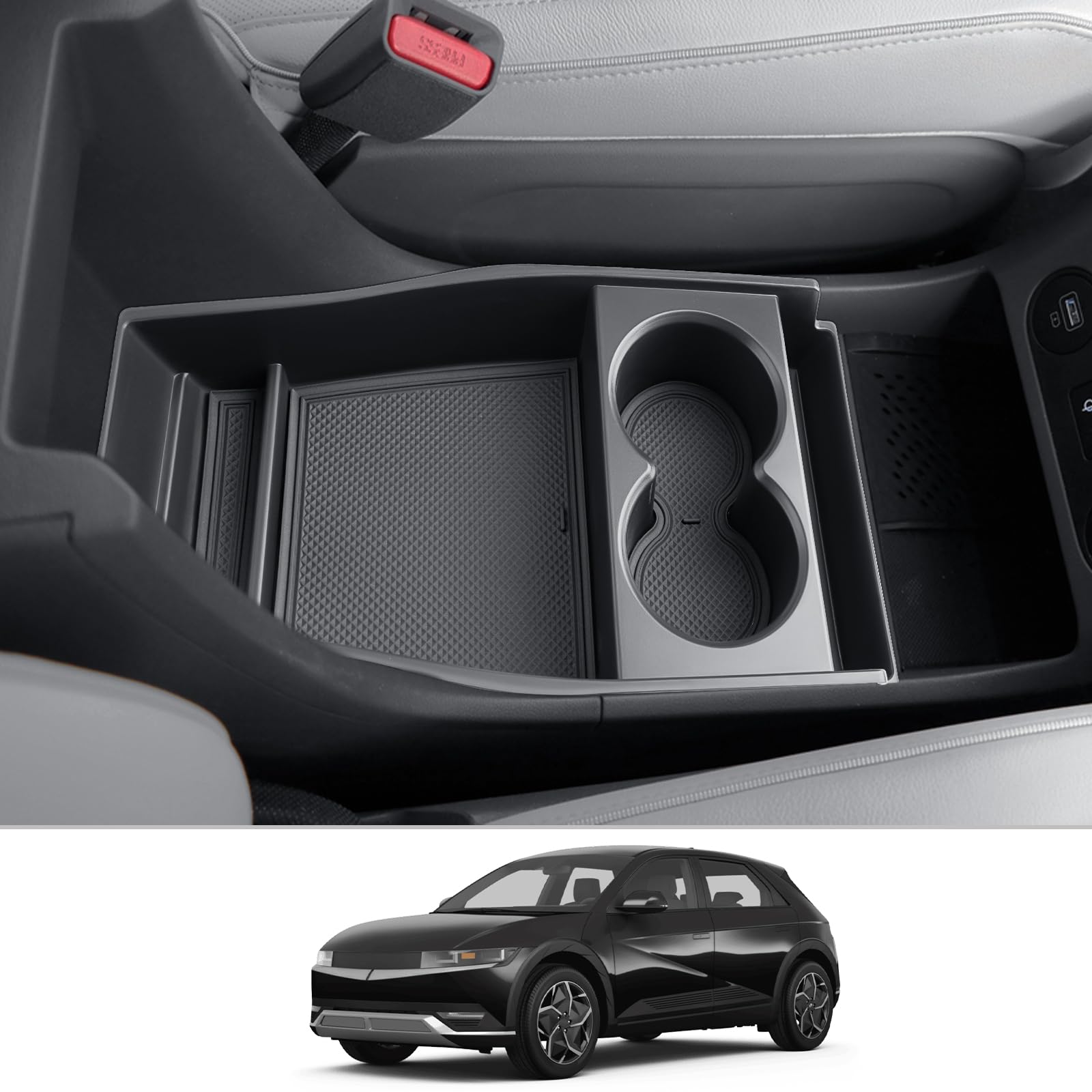 CDEFG Kompatibel mit Hyundai Ioniq 5 2021-2023 2024 Mittelkonsole Organizer Aufbewahrungsbox Ioniq 5 Handschuhfach Unten die Mittelkonsole Mit Becherhalter Ioniq 5 2024 Zubehör CDEFG Kompatibel mit Hyundai Ioniq 5 2021-2023 2024 Mittelkonsole Organizer Aufbewahrungsbox Ioniq 5 Handschuhfach Unten die Mittelkonsole Mit Becherhalter Ioniq 5 2024 Zubehör von CDEFG