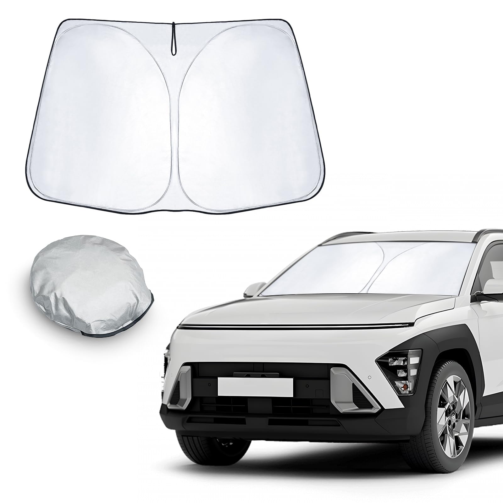 CDEFG Kompatibel mit Hyundai Kona SX2 2024 2025 Hybird EV Elektro Sonnenschutz Abdeckungen Frontscheibe Sonnenschirm Die Vordere Schallwand Windschutzscheibe Auto Sonnenblende Kona SX2 2024 Zubehör CDEFG Kompatibel mit Hyundai Kona SX2 2024 2025 Hybird EV Elektro Sonnenschutz Abdeckungen Frontscheibe Sonnenschirm Die Vordere Schallwand Windschutzscheibe Auto Sonnenblende Kona SX2 2024 Zubehör von CDEFG