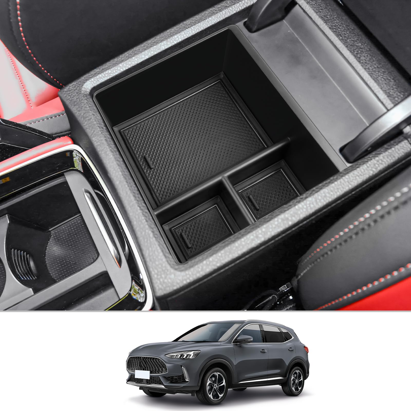 CDEFG Kompatibel mit MG HS EHS HS Plug-in Hybrid 2018-2023 2024 Mittelkonsole Armlehne Aufbewahrungsbox Handschuhfach Aufbewahrung Auto Center Console Organizer Tray HS EHS 2024 Zubehör CDEFG Kompatibel mit MG HS EHS HS Plug-in Hybrid 2018-2023 2024 Mittelkonsole Armlehne Aufbewahrungsbox Handschuhfach Aufbewahrung Auto Center Console Organizer Tray HS EHS 2024 Zubehör von CDEFG