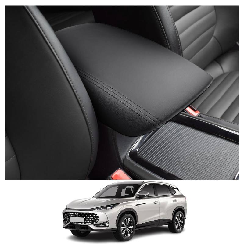 CDEFG Kompatibel mit MG HS EHS HS Plug-in Hybrid 2018-2024 2025 Mittelarmlehne Armlehnen Deckel Abdeckung Kratzschutz Mittelkonsole Kunstleder Armlehne Box Cover Auto HS EV Zubehör von CDEFG