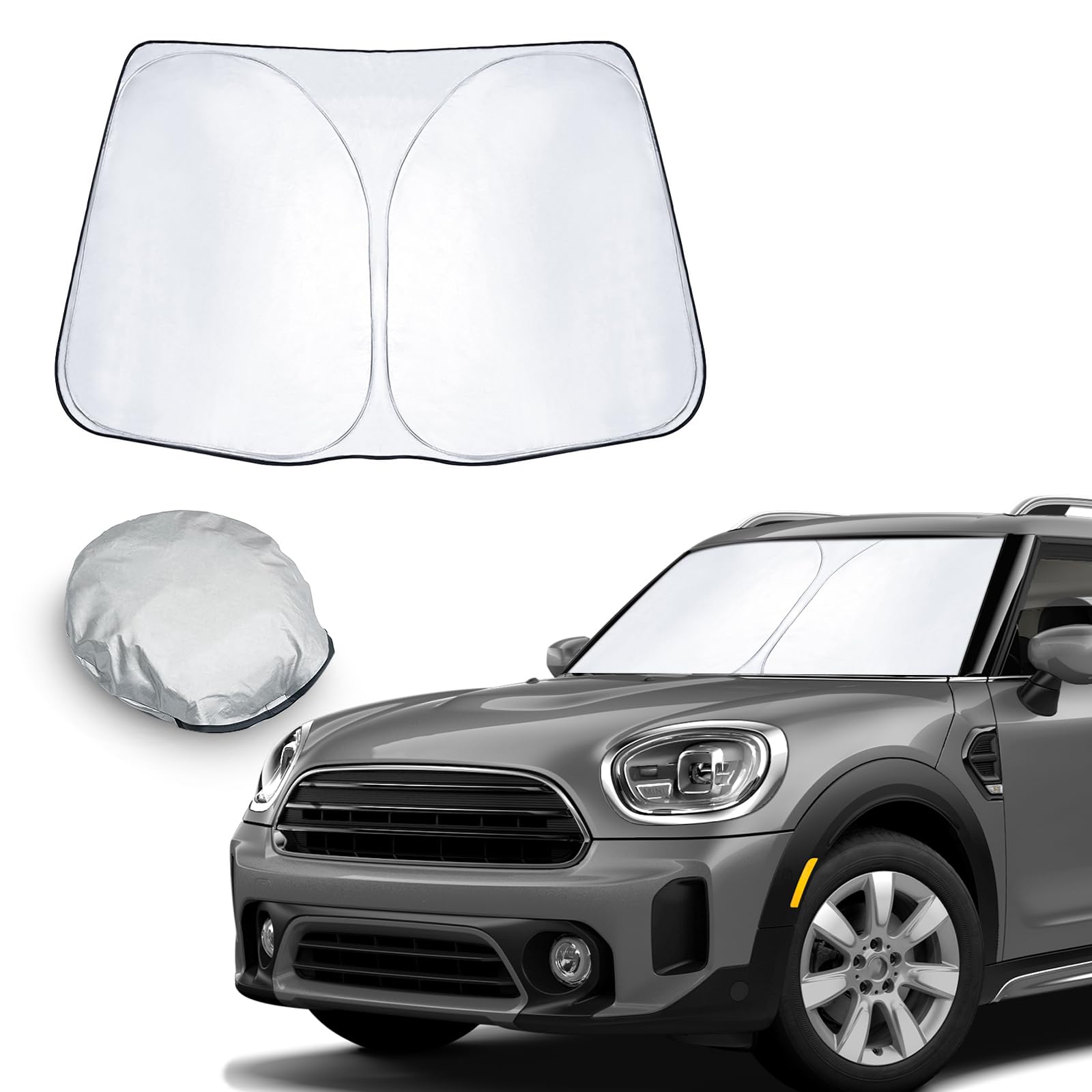 CDEFG Kompatibel mit Mini Countryman II F60 2017-2023 Sonnenschutz Abdeckungen Frontscheibe Sonnenschirm Die Vordere Schallwand Windschutzscheibe Auto Sonnenblende Mini F60 Zubehör CDEFG Kompatibel mit Mini Countryman II F60 2017-2023 Sonnenschutz Abdeckungen Frontscheibe Sonnenschirm Die Vordere Schallwand Windschutzscheibe Auto Sonnenblende Mini F60 Zubehör von CDEFG
