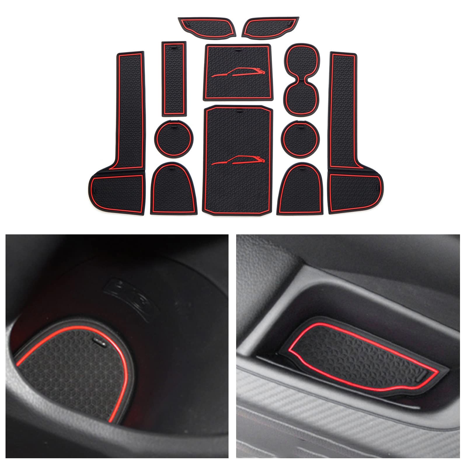 CDEFG Kompatibel mit Mitsubishi Eclipse Cross 2018-2022 2023, Gummimatten Mittelkonsole Eclipse Cross rutschfest Antirutschmatten Anti-Staub Becherhalter Gummi Matte Eclipse Cross 2022 Zubehör CDEFG Kompatibel mit Mitsubishi Eclipse Cross 2018-2022 2023, Gummimatten Mittelkonsole Eclipse Cross rutschfest Antirutschmatten Anti-Staub Becherhalter Gummi Matte Eclipse Cross 2022 Zubehör von CDEFG