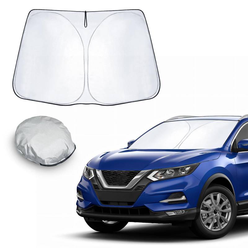 CDEFG Kompatibel mit Nissan Qashqai j12 2022-2024 2025 e-Power Sonnenschutz Abdeckungen Frontscheibe Sonnenschirm Die Vordere Schallwand Windschutzscheibe Auto Sonnenblende Qashqai j12 Zubehör von CDEFG