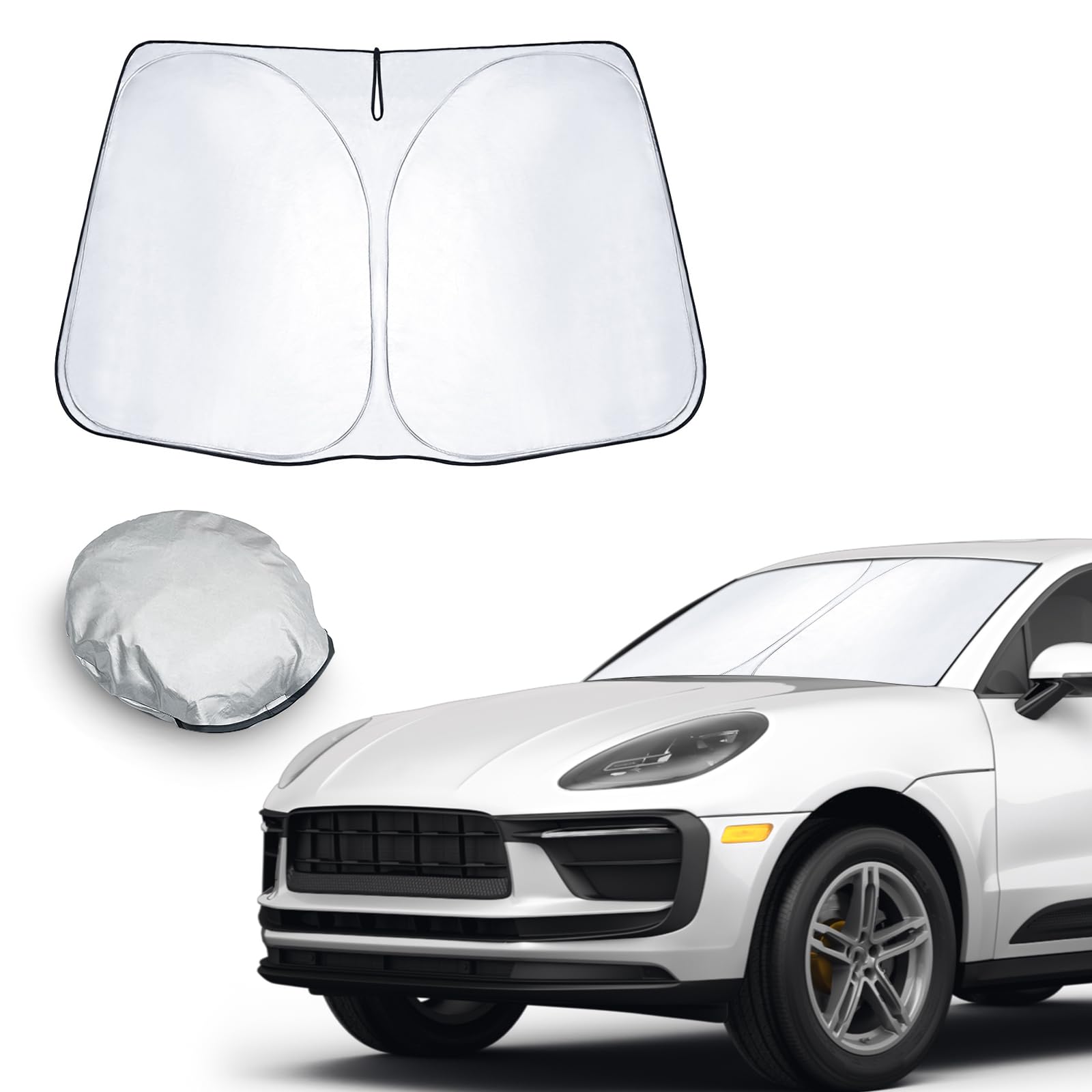 CDEFG Kompatibel mit Porsche Macan 2015-2022 2023 Sonnenschutz Abdeckungen Frontscheibe Sonnenschirm Die Vordere Schallwand Windschutzscheibe Auto Sonnenblende Macan S GTS Turbo Zubehör CDEFG Kompatibel mit Porsche Macan 2015-2022 2023 Sonnenschutz Abdeckungen Frontscheibe Sonnenschirm Die Vordere Schallwand Windschutzscheibe Auto Sonnenblende Macan S GTS Turbo Zubehör von CDEFG