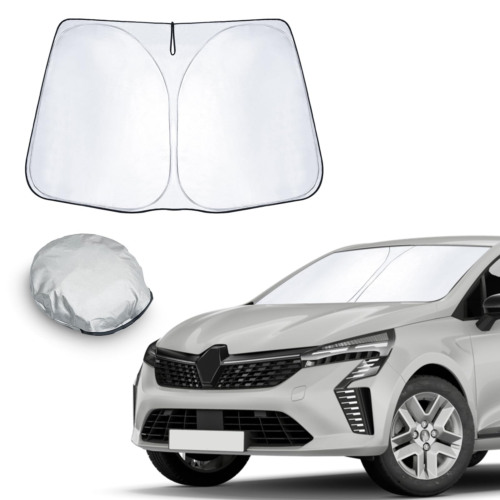 CDEFG Kompatibel mit Renault Clio 4 Clio 5 2013-2024 2025 Sonnenschutz Abdeckungen Frontscheibe Die Vordere Schallwand Windschutzscheibe Auto Sonnenblende Clio V RS Line E-Tech Hybrid Zubehör CDEFG Kompatibel mit Renault Clio 4 Clio 5 2013-2024 2025 Sonnenschutz Abdeckungen Frontscheibe Die Vordere Schallwand Windschutzscheibe Auto Sonnenblende Clio V RS Line E-Tech Hybrid Zubehör von CDEFG