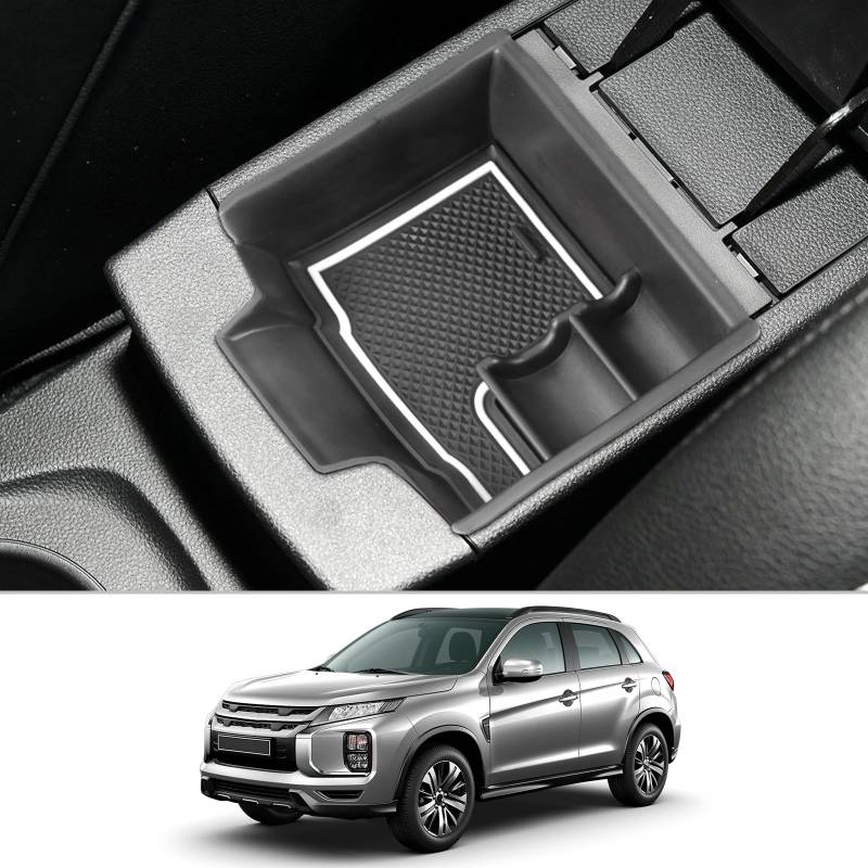 CDEFG Kompatibel mit Renault Symbioz 2025 2026 Mittelkonsole Handschuhfach Armlehne Multifunktionaler Aufbewahrungsbox Auto Center Console Organizer Tray Symbioz E-Tech Hybrid Zubehör (Weiß) von CDEFG