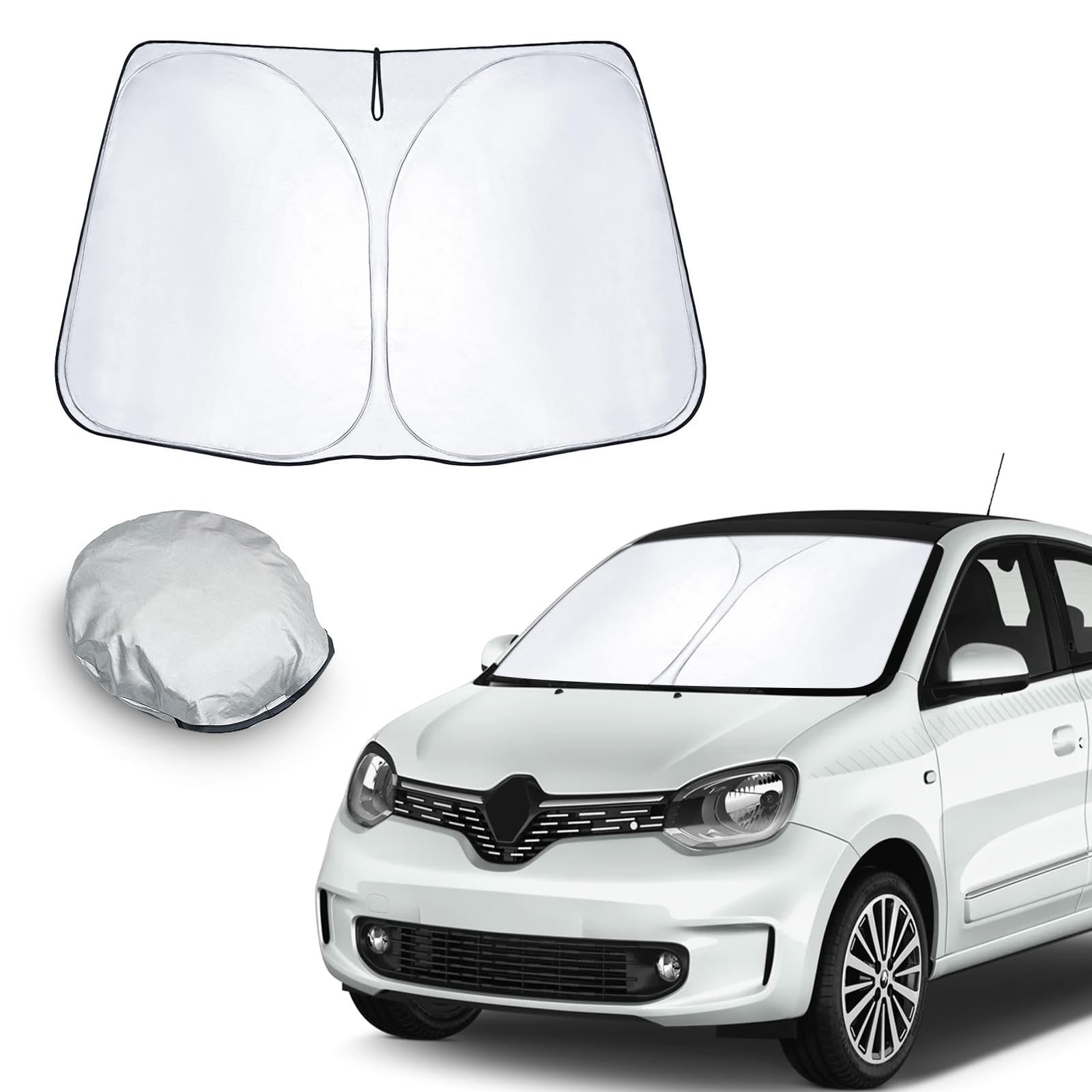 CDEFG Kompatibel mit Renault Twingo III 2014-2023 2024 Sonnenschutz Abdeckungen Frontscheibe Sonnenschirm Die Vordere Schallwand Windschutzscheibe Auto Sonnenblende Twingo E-Tech Zubehör CDEFG Kompatibel mit Renault Twingo III 2014-2023 2024 Sonnenschutz Abdeckungen Frontscheibe Sonnenschirm Die Vordere Schallwand Windschutzscheibe Auto Sonnenblende Twingo E-Tech Zubehör von CDEFG