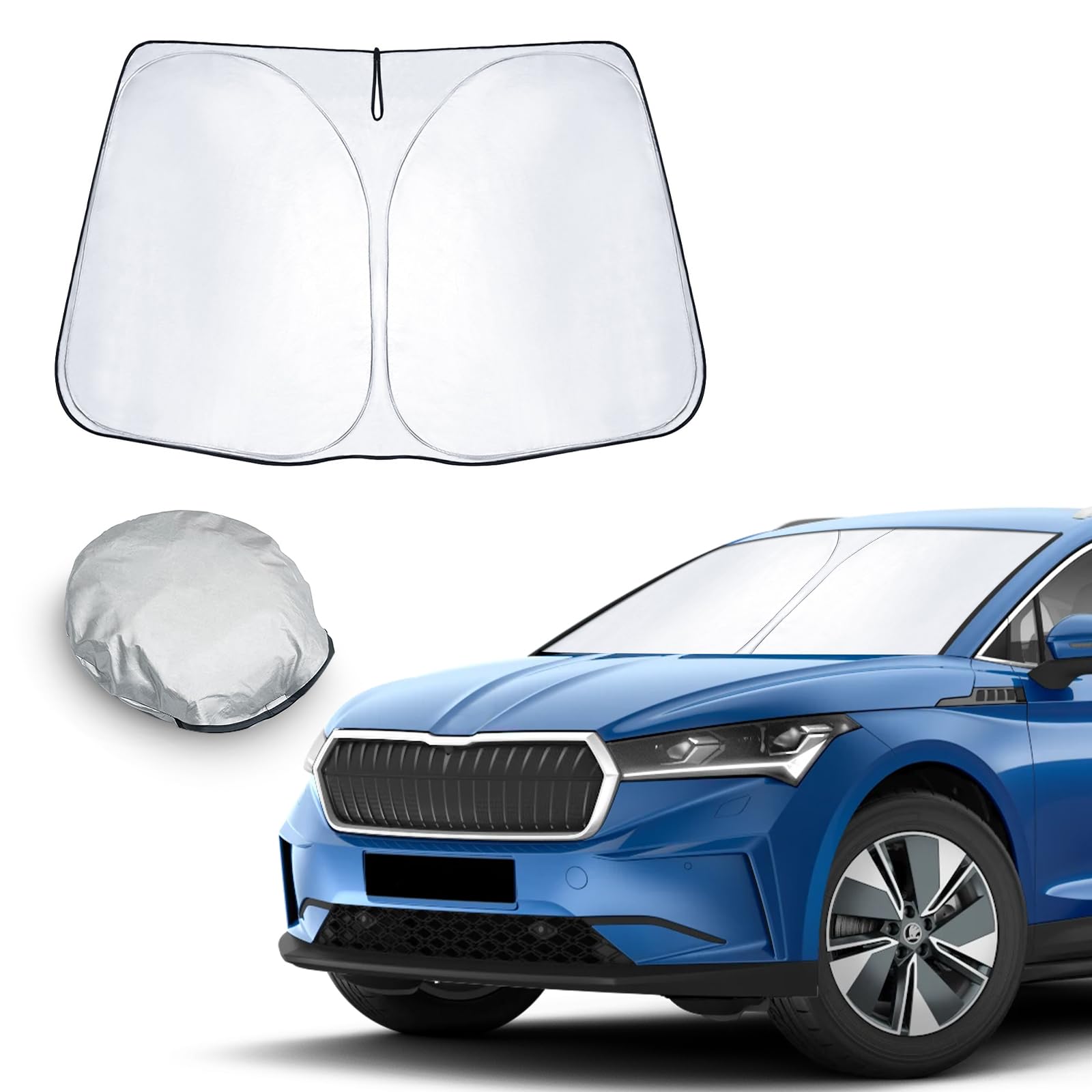 CDEFG Kompatibel mit Skoda Enyaq iV 2021-2024 2025 Sonnenschutz Abdeckungen Frontscheibe Sonnenschirm Die Vordere Schallwand Windschutzscheibe Auto Sonnenblende Zubehör CDEFG Kompatibel mit Skoda Enyaq iV 2021-2024 2025 Sonnenschutz Abdeckungen Frontscheibe Sonnenschirm Die Vordere Schallwand Windschutzscheibe Auto Sonnenblende Zubehör von CDEFG