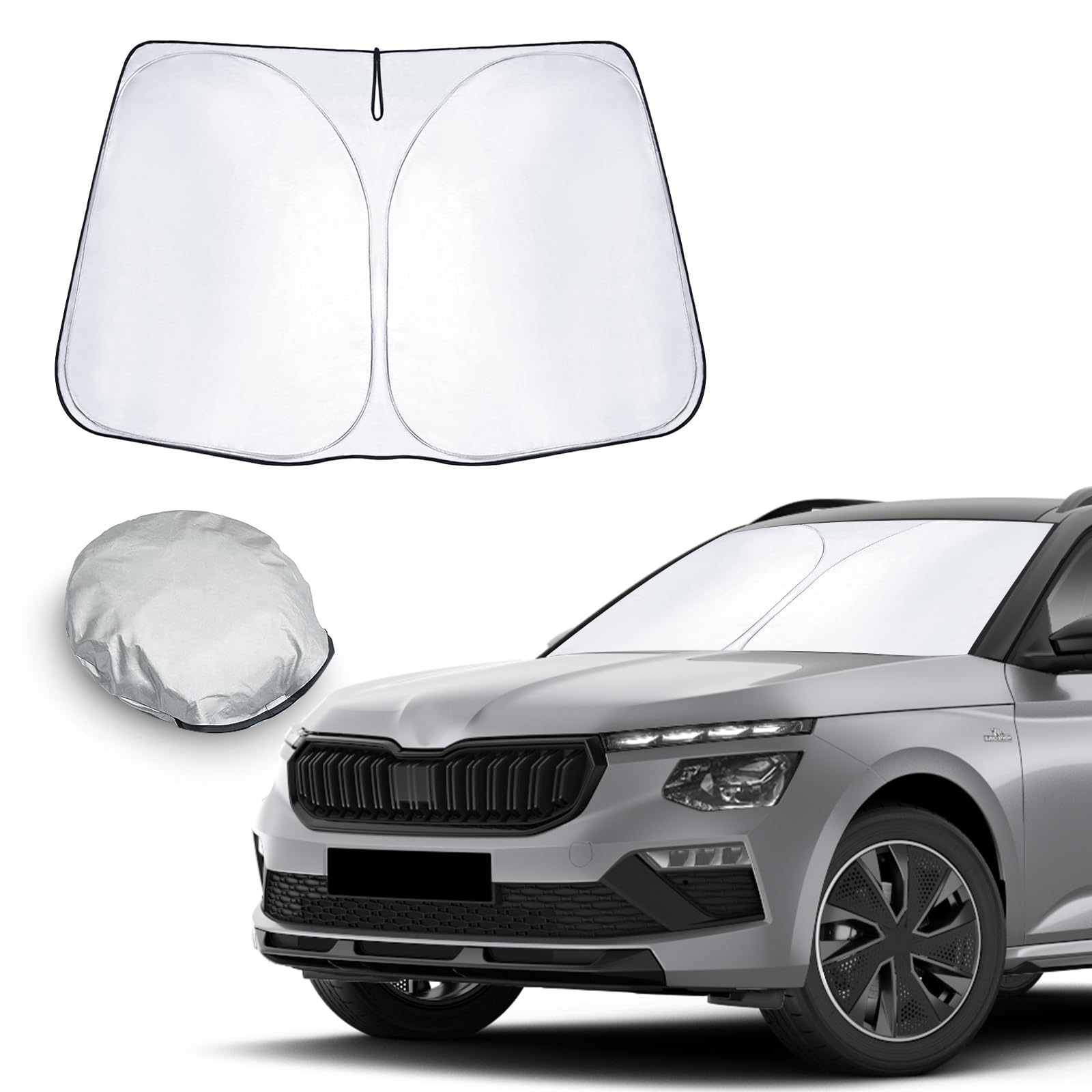 CDEFG Kompatibel mit Skoda Kamiq 2019-2023 2024 2025 Sonnenschutz Abdeckungen Frontscheibe Sonnenschirm Die Vordere Schallwand Windschutzscheibe Auto Sonnenblende Kamiq Zubehör CDEFG Kompatibel mit Skoda Kamiq 2019-2023 2024 2025 Sonnenschutz Abdeckungen Frontscheibe Sonnenschirm Die Vordere Schallwand Windschutzscheibe Auto Sonnenblende Kamiq Zubehör von CDEFG