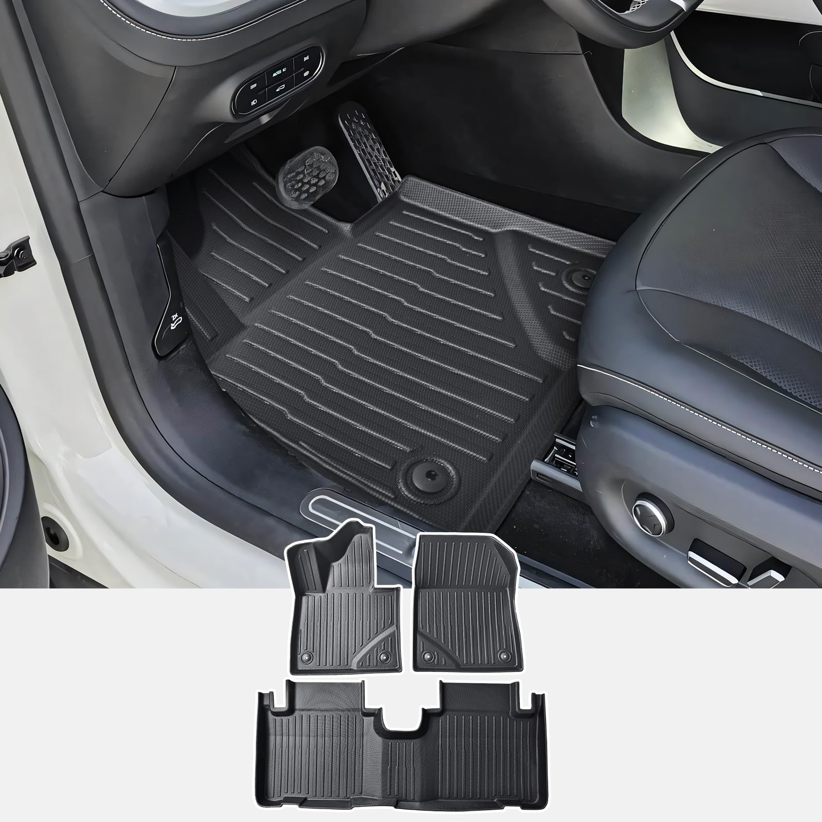 CDEFG Kompatibel mit Smart #1 EV Electric 2023 2024 2025 Fußmatten, Fussmatten TPE Auto Wasserdicht Einfach zu Säubern Premium Allwetter Gummimatten vorn+hinten Matten 3D Smart #1 Zubehör CDEFG Kompatibel mit Smart #1 EV Electric 2023 2024 2025 Fußmatten, Fussmatten TPE Auto Wasserdicht Einfach zu Säubern Premium Allwetter Gummimatten vorn+hinten Matten 3D Smart #1 Zubehör von CDEFG