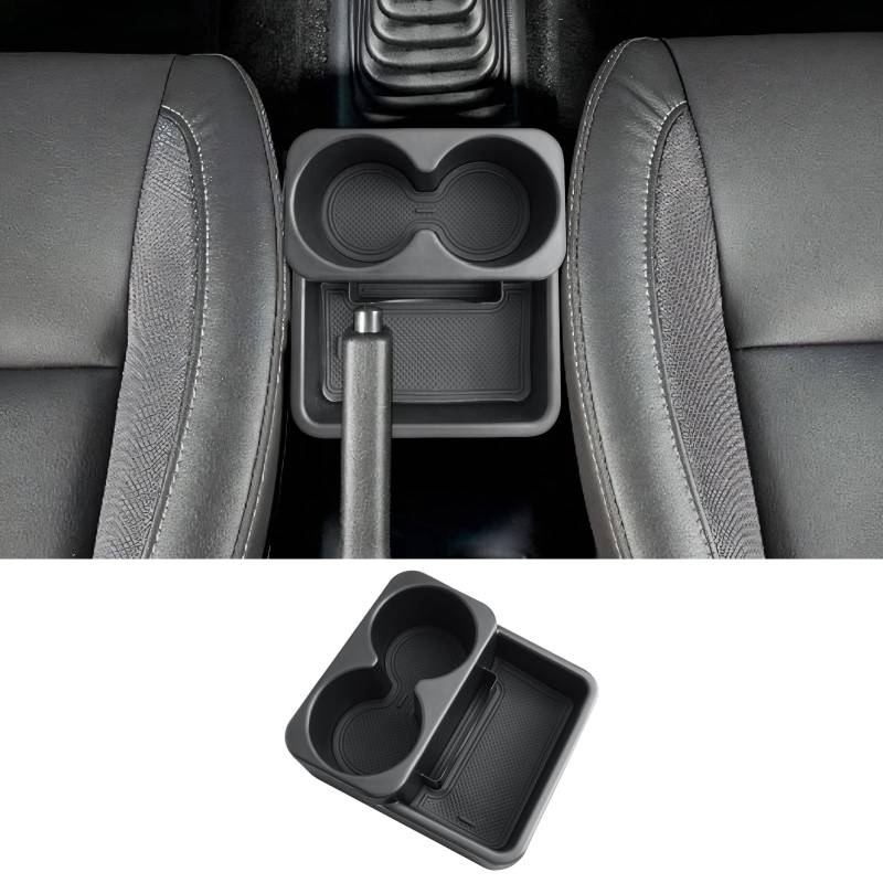 CDEFG Kompatibel mit Suzuki Jimny FJ JB23 JB33 1998-2018 MT Mittelkonsole Organizer Aufbewahrungsbox Handbremse mit Getränkehalter Aufbewahrungsbox Jimny JB23 JB33 Zubehör (Schaltgetriebe) von CDEFG
