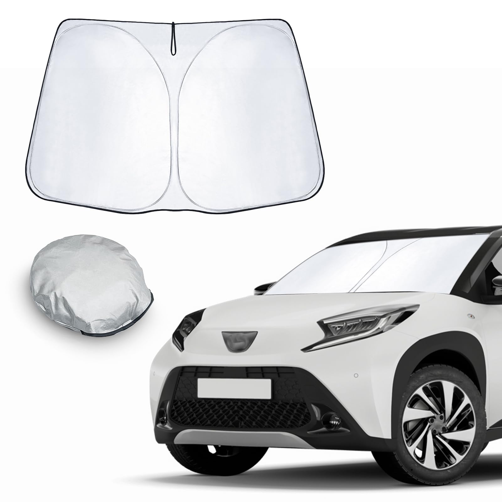 CDEFG Kompatibel mit Toyota Aygo X AB70 2022-2024 2025 Sonnenschutz Abdeckungen Frontscheibe Sonnenschirm Die Vordere Schallwand Windschutzscheibe Auto Sonnenblende Aygo X AB70 Zubehör CDEFG Kompatibel mit Toyota Aygo X AB70 2022-2024 2025 Sonnenschutz Abdeckungen Frontscheibe Sonnenschirm Die Vordere Schallwand Windschutzscheibe Auto Sonnenblende Aygo X AB70 Zubehör von CDEFG
