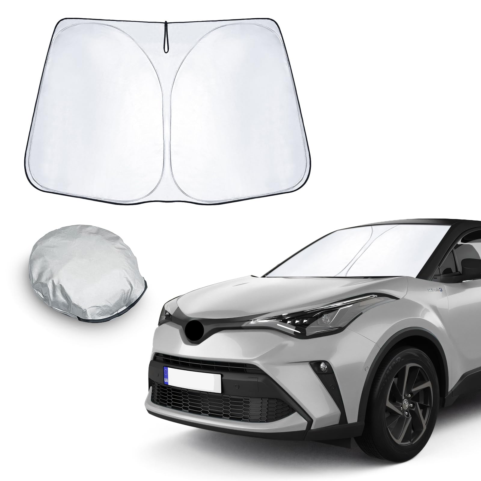 CDEFG Kompatibel mit Toyota C-HR CHR 2016-2024 2025 Sonnenschutz Abdeckungen Frontscheibe Sonnenschirm Die Vordere Schallwand Windschutzscheibe Auto Sonnenblende Zubehör CDEFG Kompatibel mit Toyota C-HR CHR 2016-2024 2025 Sonnenschutz Abdeckungen Frontscheibe Sonnenschirm Die Vordere Schallwand Windschutzscheibe Auto Sonnenblende Zubehör von CDEFG