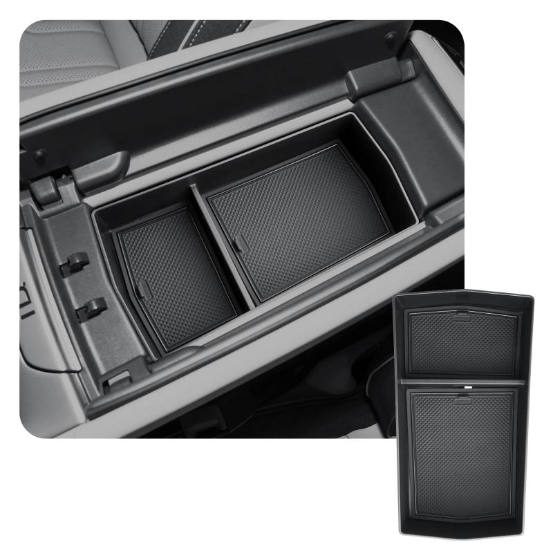 CDEFG Kompatibel mit VW ID.7 ID7 2024 2025 Mittelkonsole Armlehne Aufbewahrungsbox Handschuhfach Multifunktionaler Auto Center Console Organizer Tray ID.7 GTX Tourer Zubehör von CDEFG