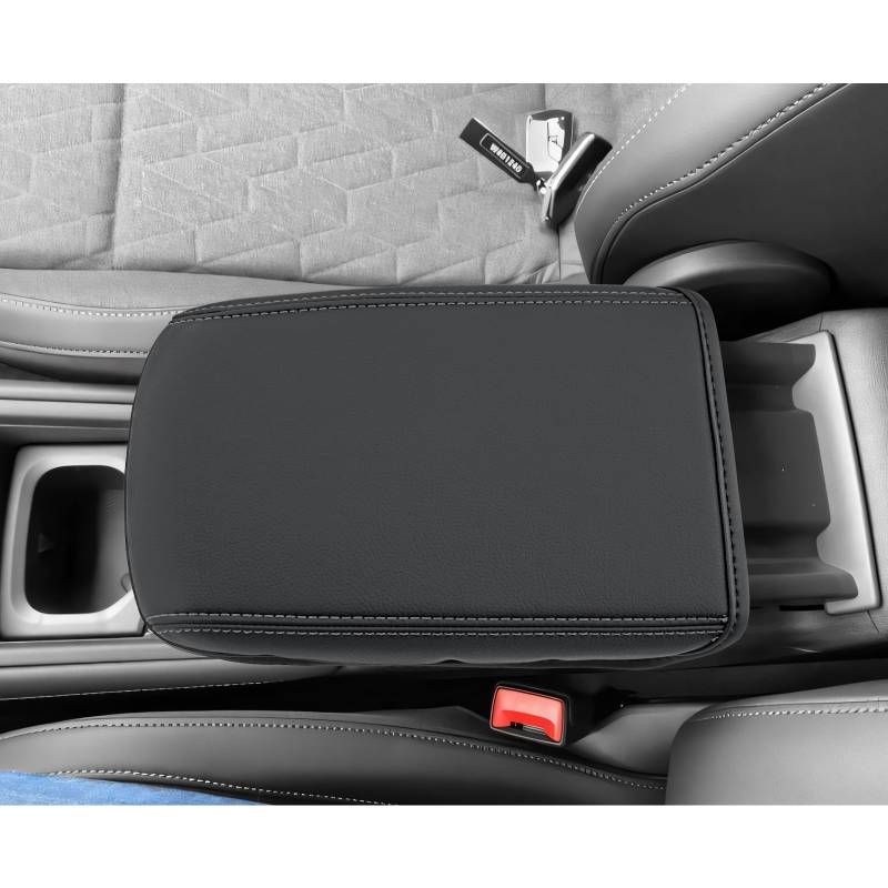 CDEFG Kompatibel mit VW Tiguan 3 2024 2025 Mittelarmlehne Armlehnen Deckel Abdeckung Kratzschutz Mittelkonsole Kunstleder Armlehne Box Cover Auto Ti-guan III Zubehör von CDEFG