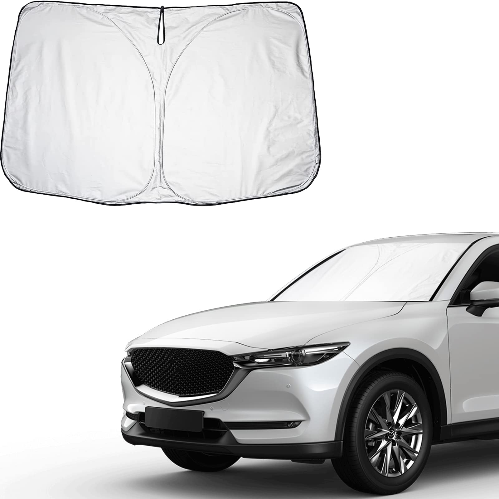 CDEFG Kompatibel mit Mazda CX5 CX-5 KF 2018-2024 2025 Sonnenschutz Abdeckungen Frontscheibe Sonnenschirm Die Vordere Schallwand Windschutzscheibe Auto Sonnenblende Zubehör CDEFG Kompatibel mit Mazda CX5 CX-5 KF 2018-2024 2025 Sonnenschutz Abdeckungen Frontscheibe Sonnenschirm Die Vordere Schallwand Windschutzscheibe Auto Sonnenblende Zubehör von CDEFG