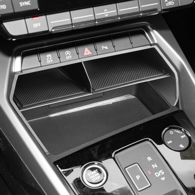 CDEFG Kompatibel mit Audi A3 8Y 2021 2022 2023 2024 Mittelkonsole Aufbewahrungsbox Zentrale Steuerung Multifunktionaler Aufbewahrung Auto Center Console Organizer Tray Innenraum Zubehör von CDEFG
