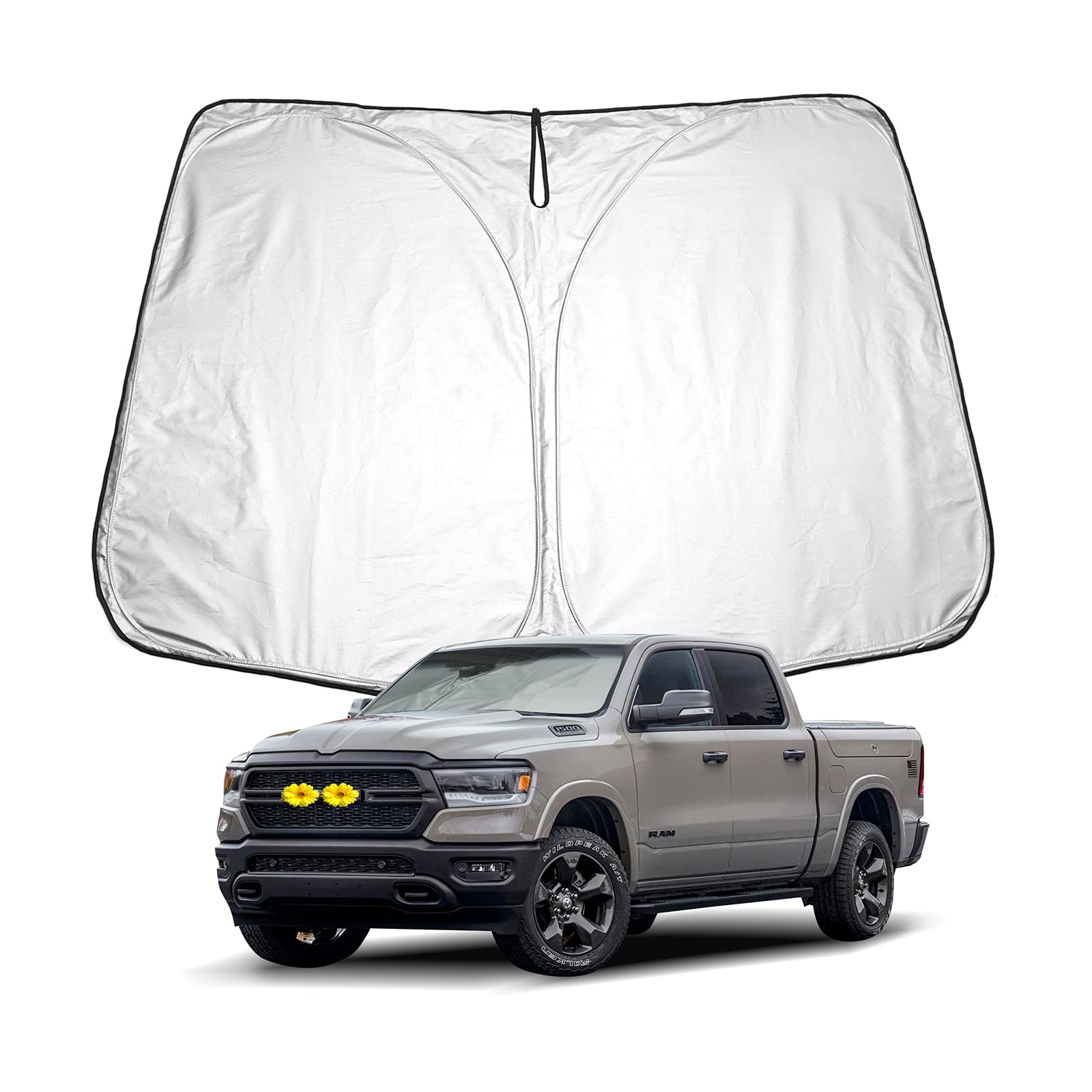 CDEFG für Dodge RAM 1500 2019-2021 2022 Sonnenschutz Abdeckungen Frontscheibe Sonnenschirm Die Vordere Schallwand Windschutzscheibe Auto Sonnenblende Zubehör CDEFG für Dodge RAM 1500 2019-2021 2022 Sonnenschutz Abdeckungen Frontscheibe Sonnenschirm Die Vordere Schallwand Windschutzscheibe Auto Sonnenblende Zubehör von CDEFG