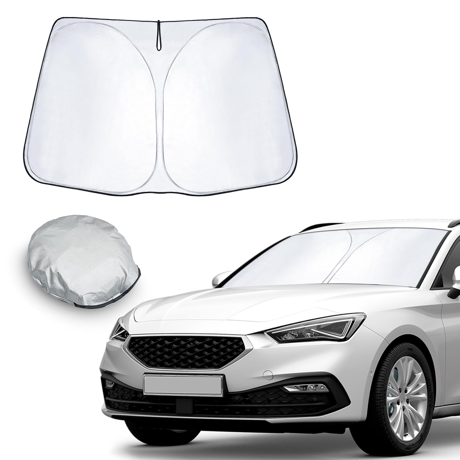 CDEFG Kompatibel mit Cupra Formentor/Seat Leon MK4 2021-2024 2025 Sonnenschutz Abdeckungen Frontscheibe Sonnenschirm Die Vordere Schallwand Windschutzscheibe Auto Sonnenblende Leon 4 KL Zubehör CDEFG Kompatibel mit Cupra Formentor/Seat Leon MK4 2021-2024 2025 Sonnenschutz Abdeckungen Frontscheibe Sonnenschirm Die Vordere Schallwand Windschutzscheibe Auto Sonnenblende Leon 4 KL Zubehör von CDEFG